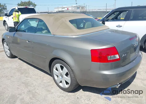 2004 Audi A4 1.8 Cabriolet из США, поврежденный, VIN WAUAC48HX4K012399